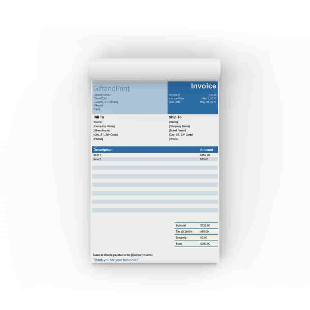 Bill book Giftandprint
